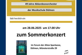 Sommerkonzert Akkordeonorchester